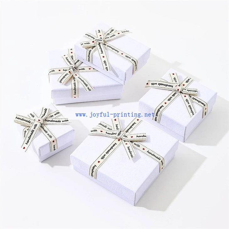 Basic Heaven And Earth Cover Jewelry Bow Gift Box